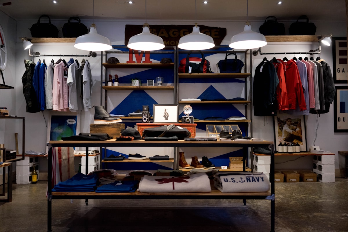 Vitrine de comércio local